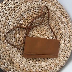 Small Cognac Clutch